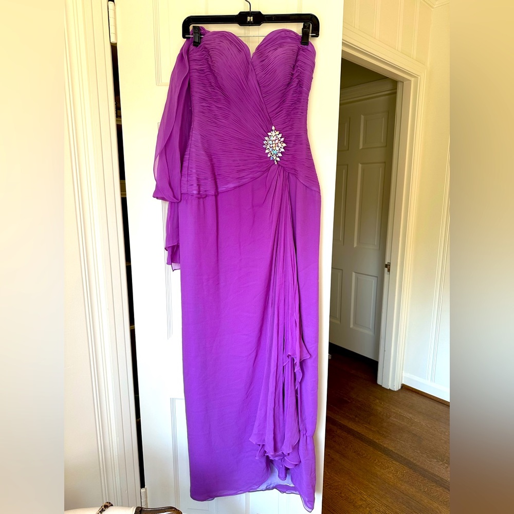 Purple formal gown